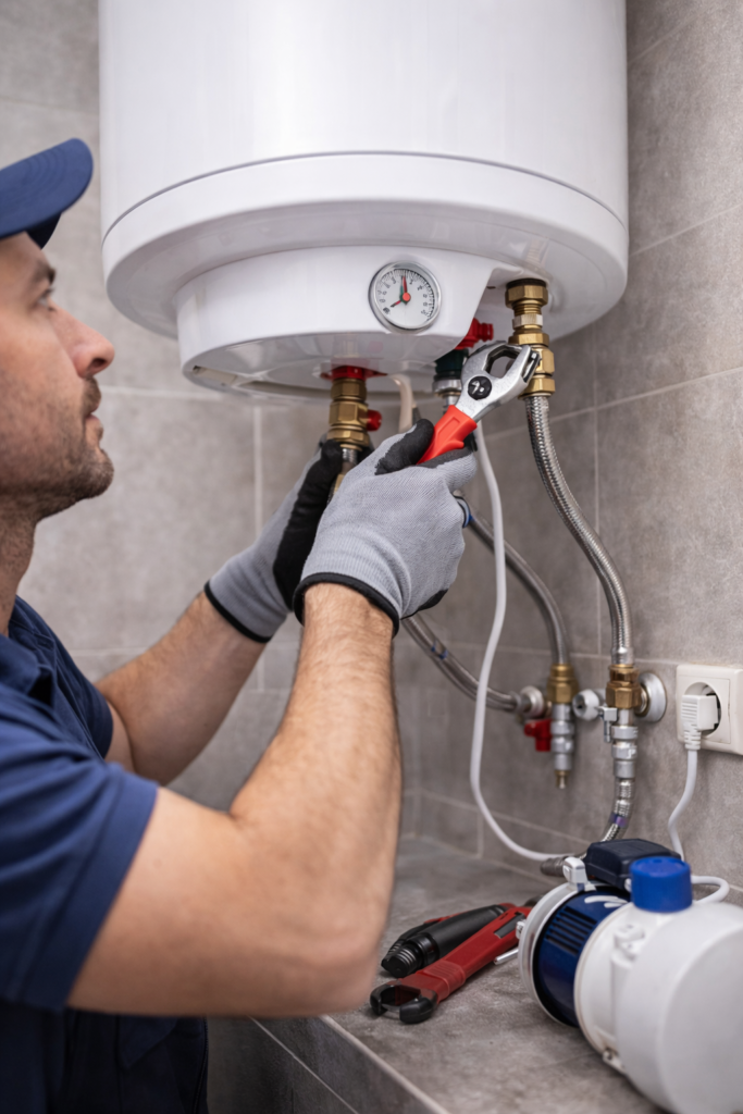 Instalación de termos y calentadores de agua